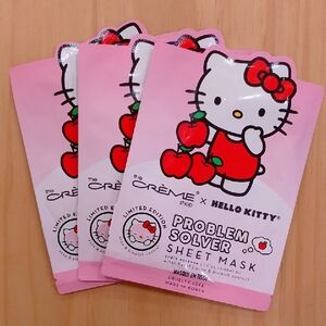 3 Hello Kitty The Creme Shop Problem Solver Sheet Face Mask